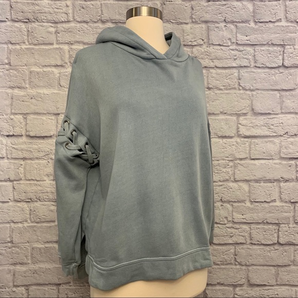 NWT Avocado Pullover Hoodie w/ Sleeve Accent - Picture 2 of 11